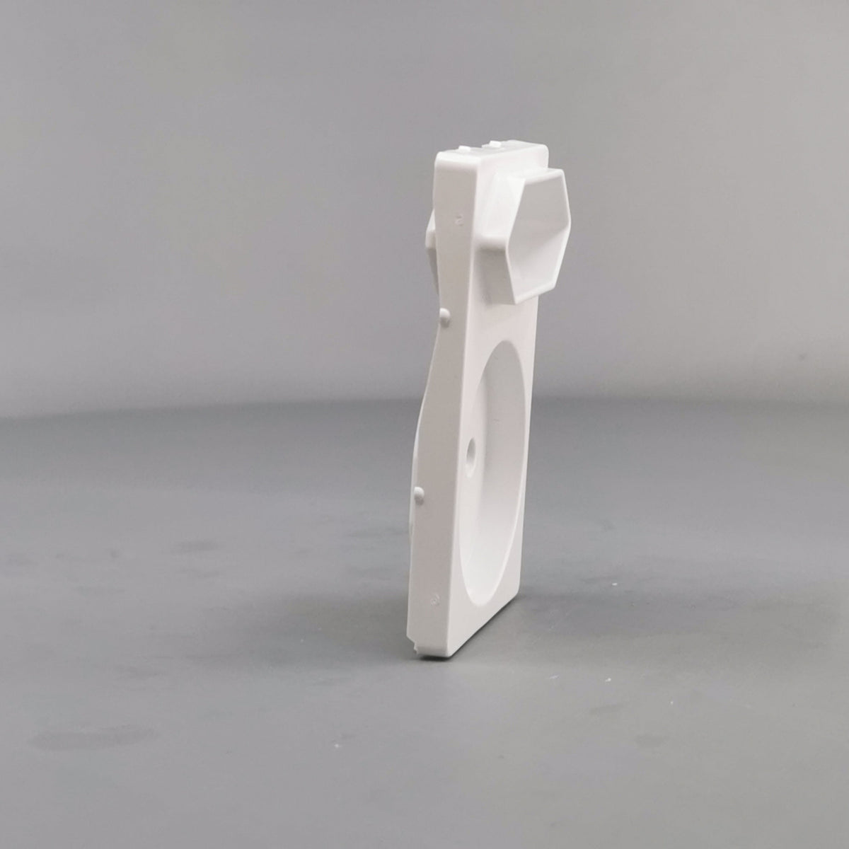 Fuga afdækning dobbelt stikkontakt 1 flad hvid (360° frame 20)
