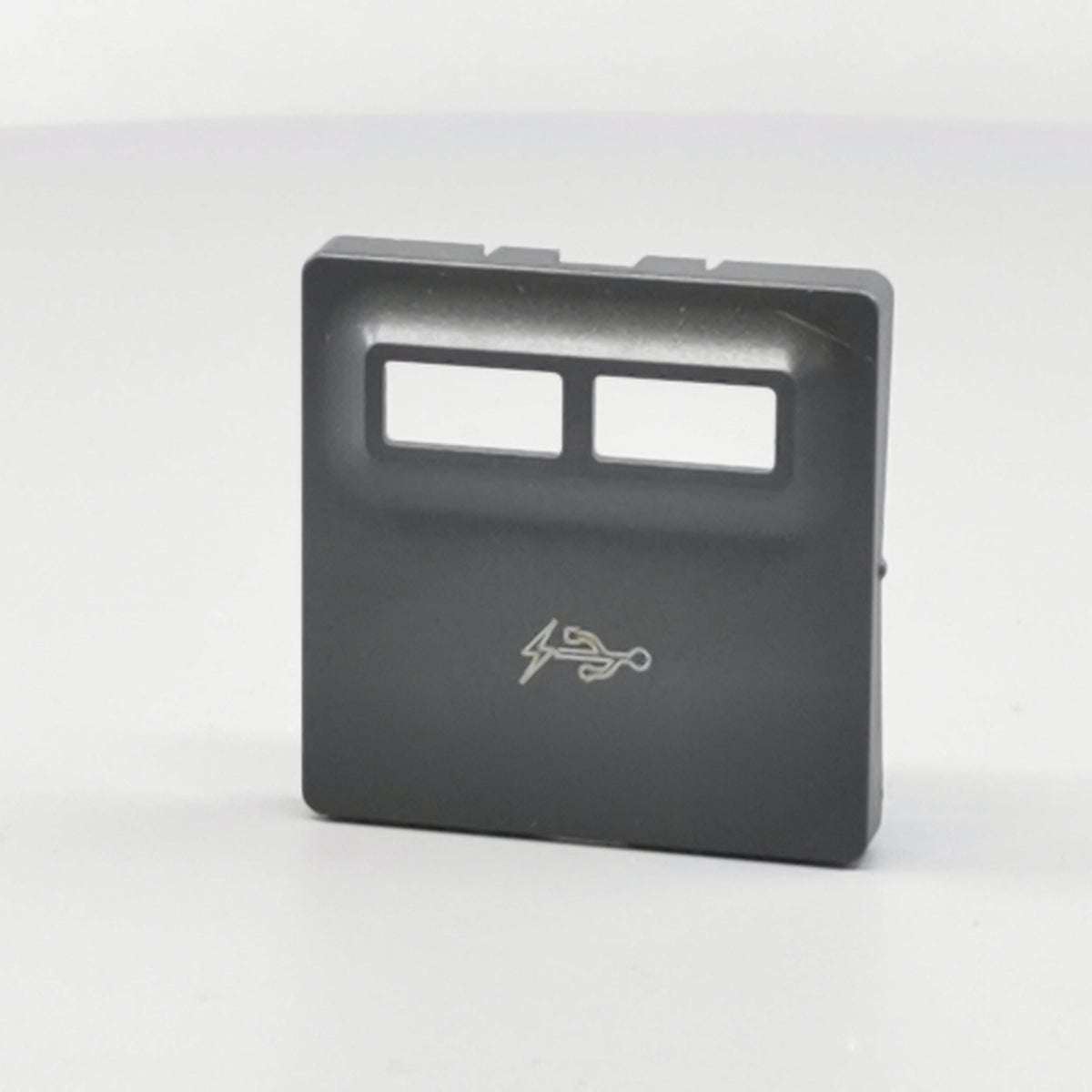 Fuga afdækning til 2 USB-ladere koksgrå (360° frame 2)