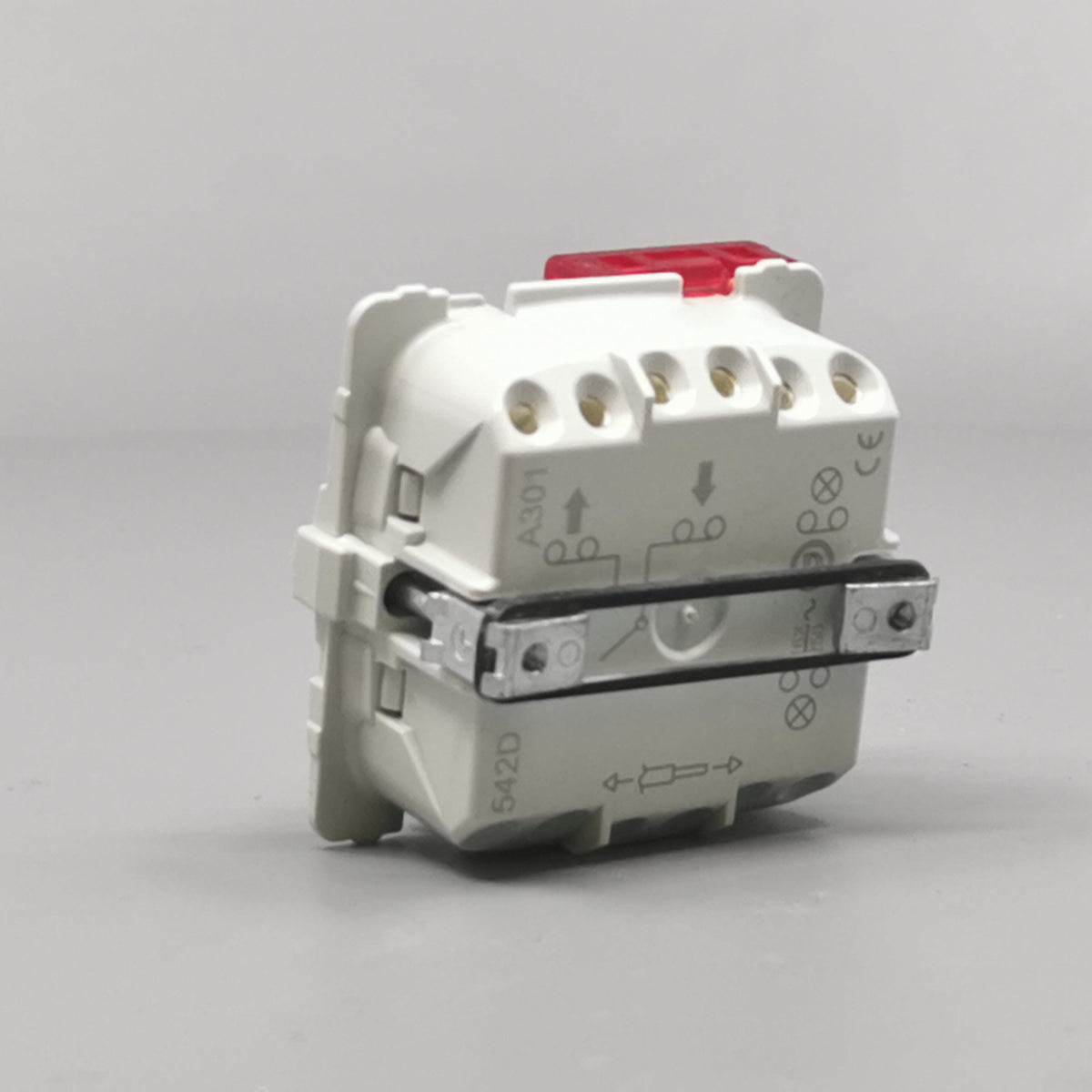 Fuga 1-pol afbryder m/LED lampe 16A uden afdækning (360° frame 11)
