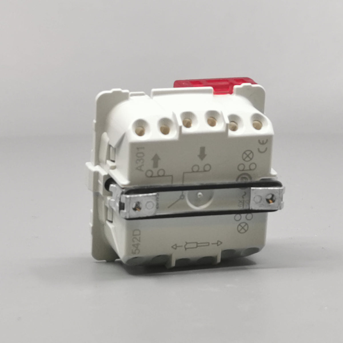 Fuga 1-pol afbryder m/LED lampe 16A uden afdækning (360° frame 12)