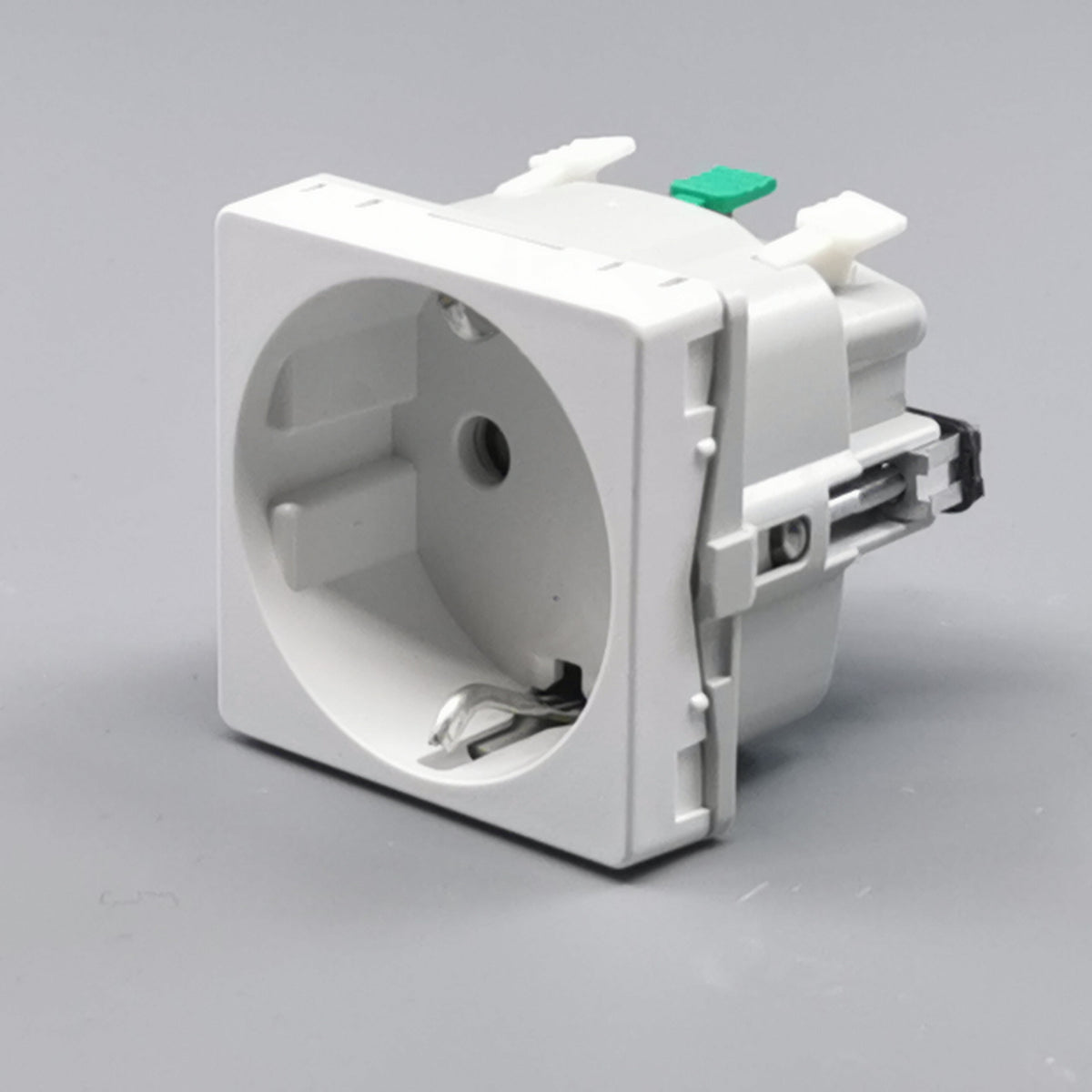 LK Fuga stikkontakt med sidejord 1m - hvid (360° frame 4)