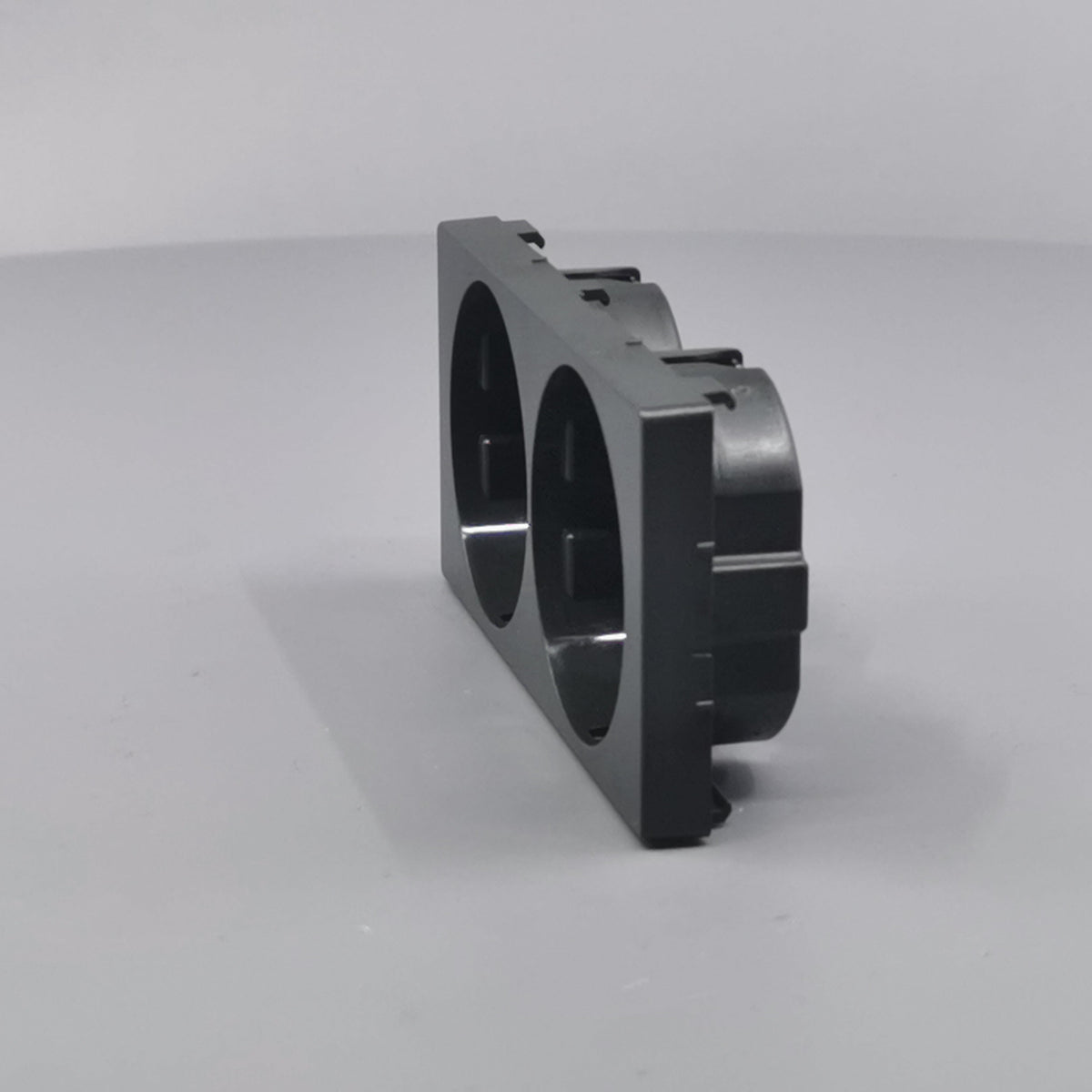 LK Fuga afdækning til 2m stikkontakt med sidejord - koksgrå (360° frame 6)