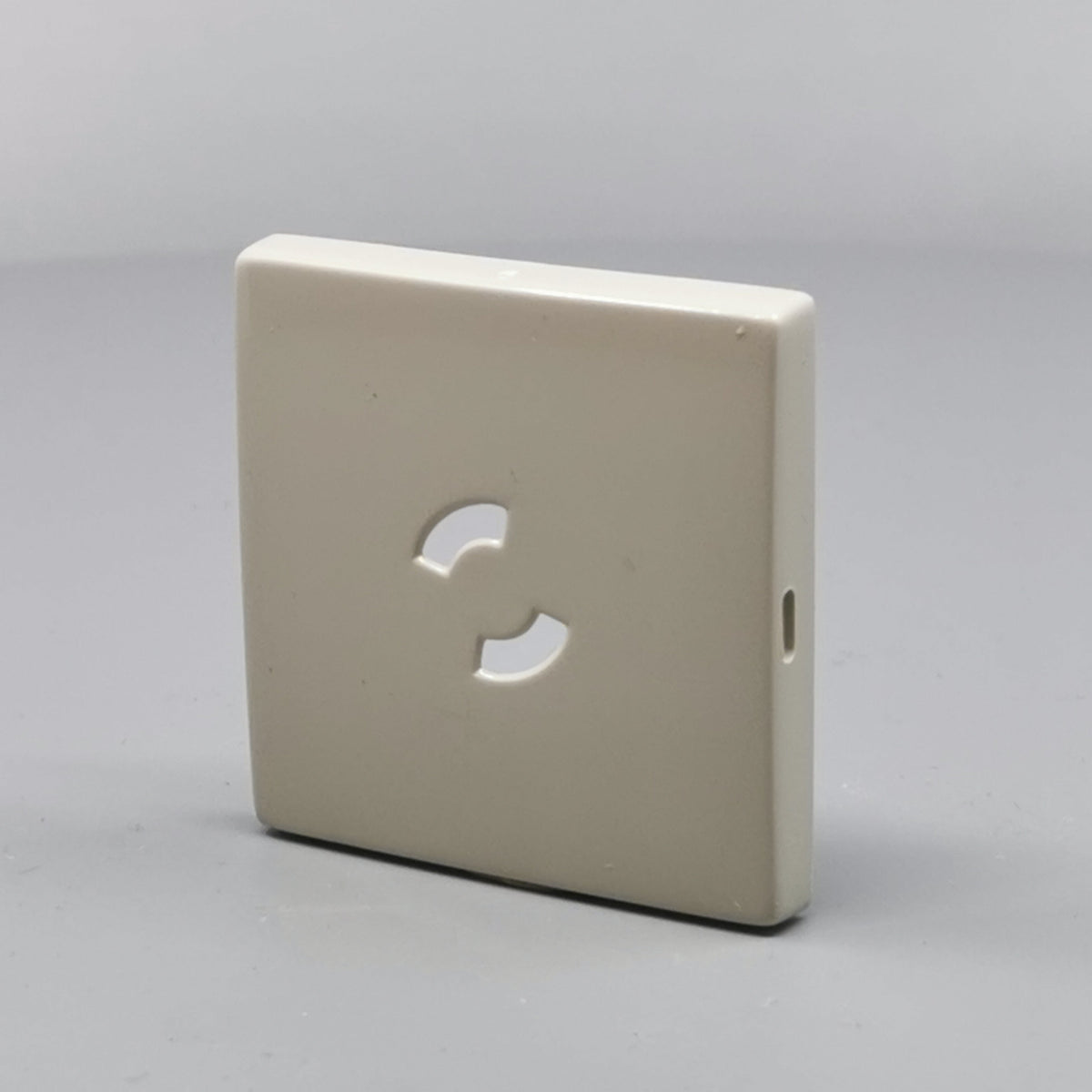 Dæksel for lampestikkontakt 50x50, gammel model - Lysegrå (360° frame 3)