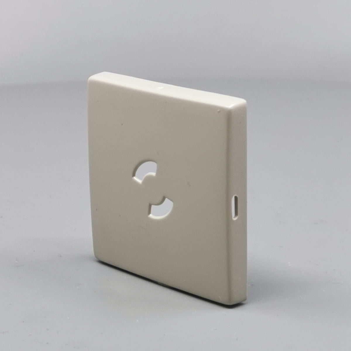 Dæksel for lampestikkontakt 50x50, gammel model - Lysegrå (360° frame 4)