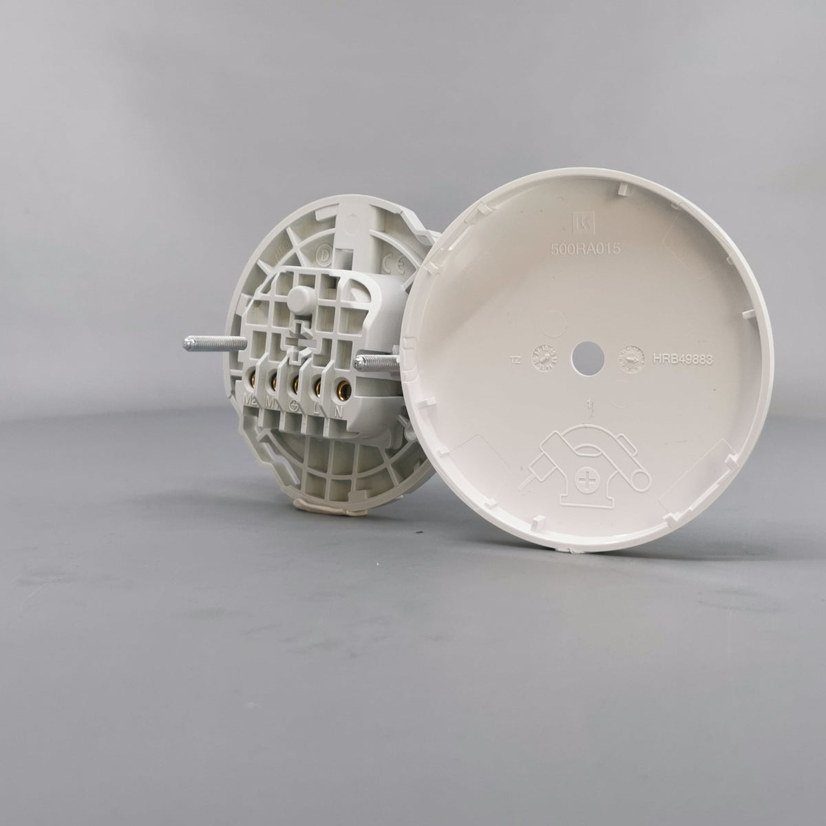 Lampeudtag Ø83mm. 5P Hvid (Ny model) (360° frame 15)