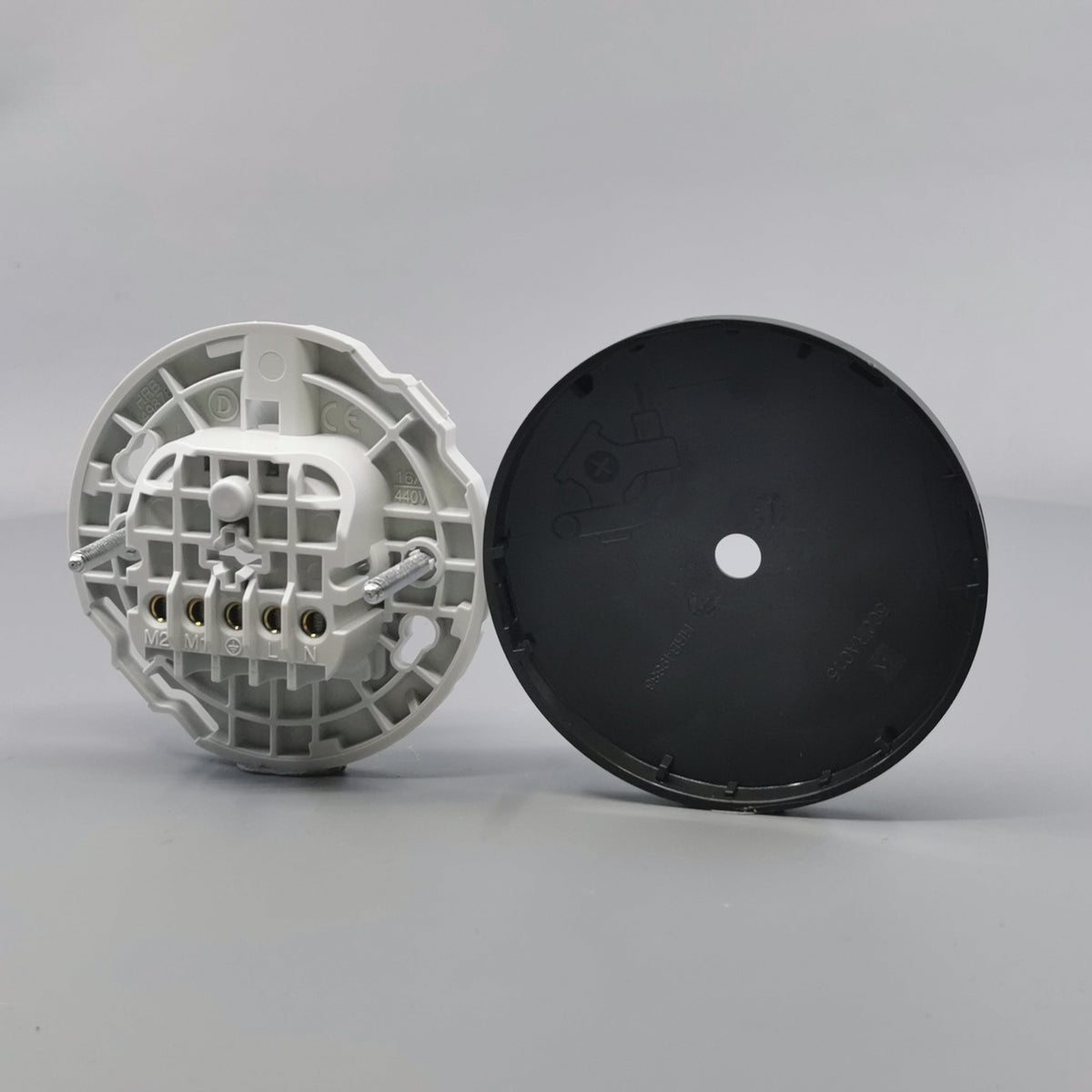Lampeudtag Ø83mm. 5P Koksgrå (Ny model) (360° frame 14)