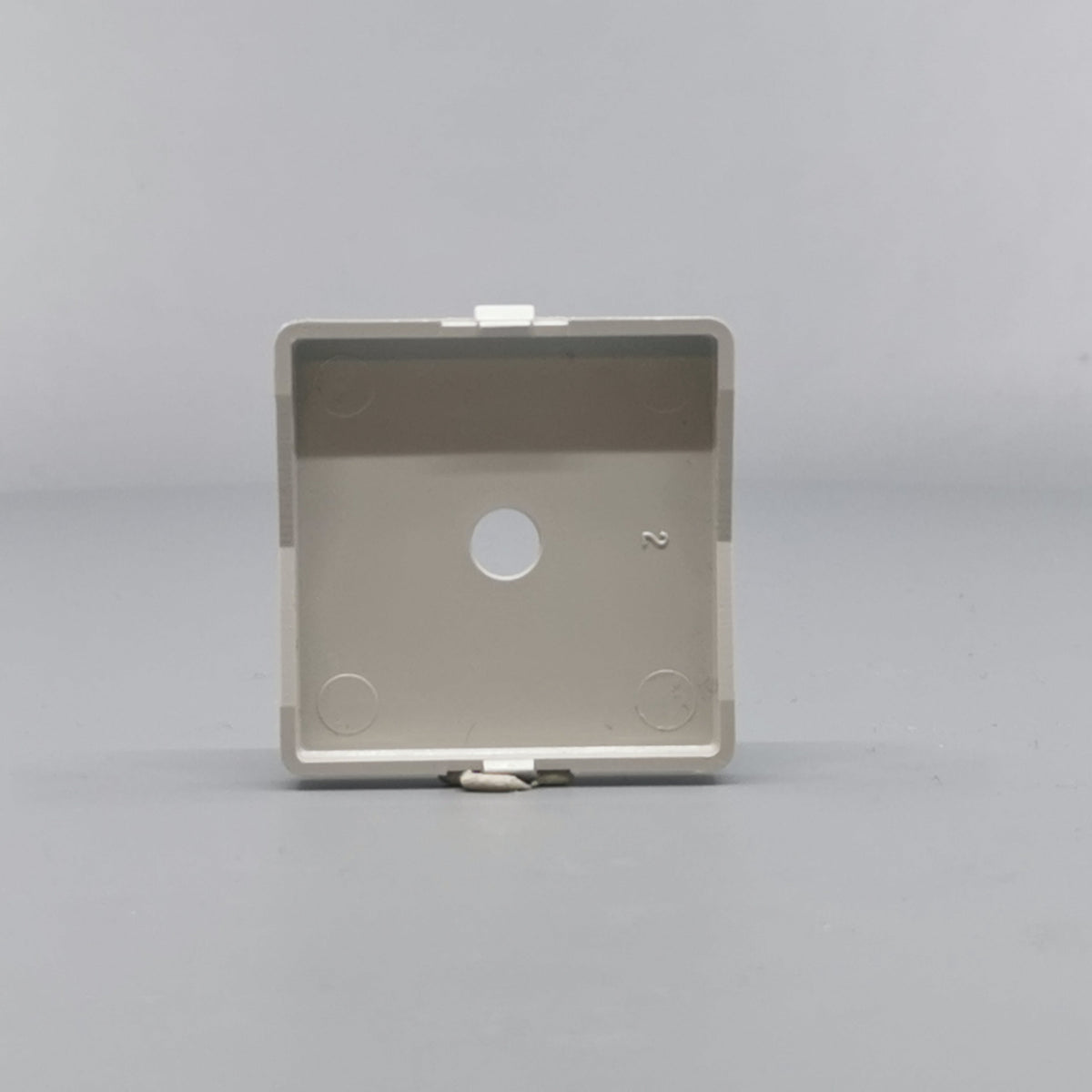 LK Fuga afdækning til lampeudtag 50x50, gammel model - lysegrå (360° frame 13)
