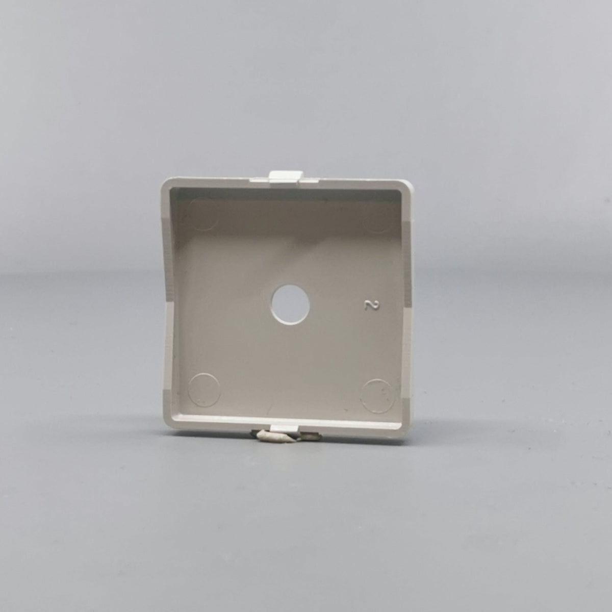 LK Fuga afdækning til lampeudtag 50x50, gammel model - lysegrå (360° frame 14)