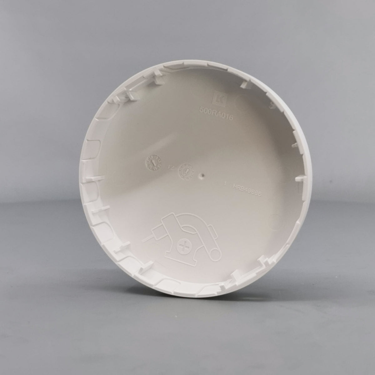 Afdækning for Ø83 m. sideindgang Hvid (Ny model) (360° frame 14)