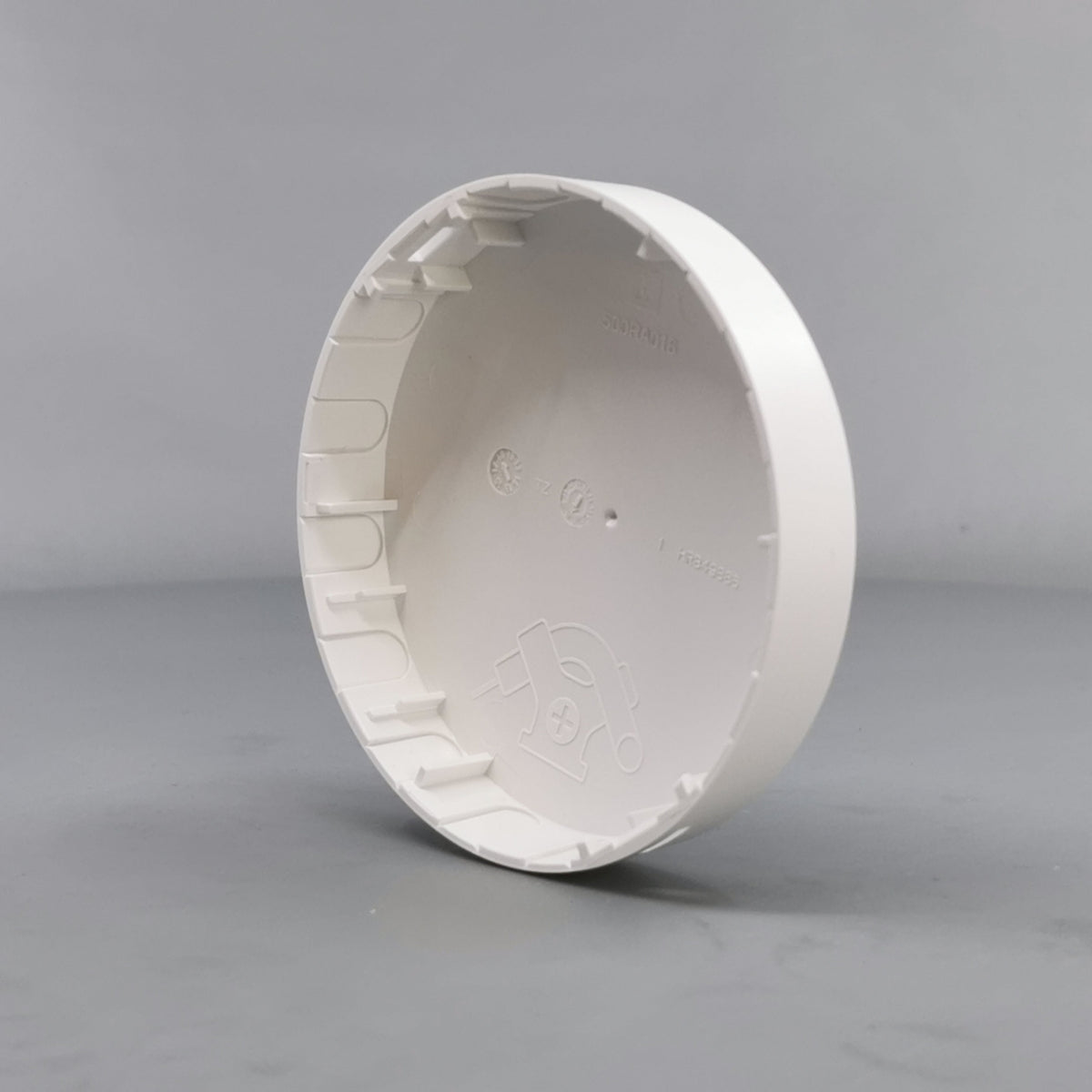 Afdækning for Ø83 m. sideindgang Hvid (Ny model) (360° frame 16)