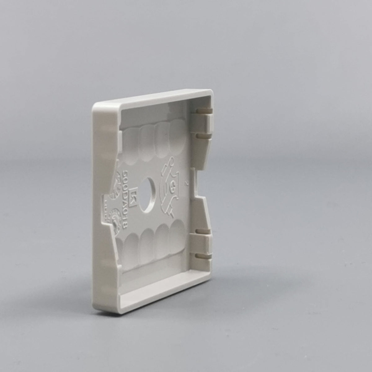 LK Fuga afdækning til lampeudtag 50x50, ny model - lysegrå (360° frame 9)