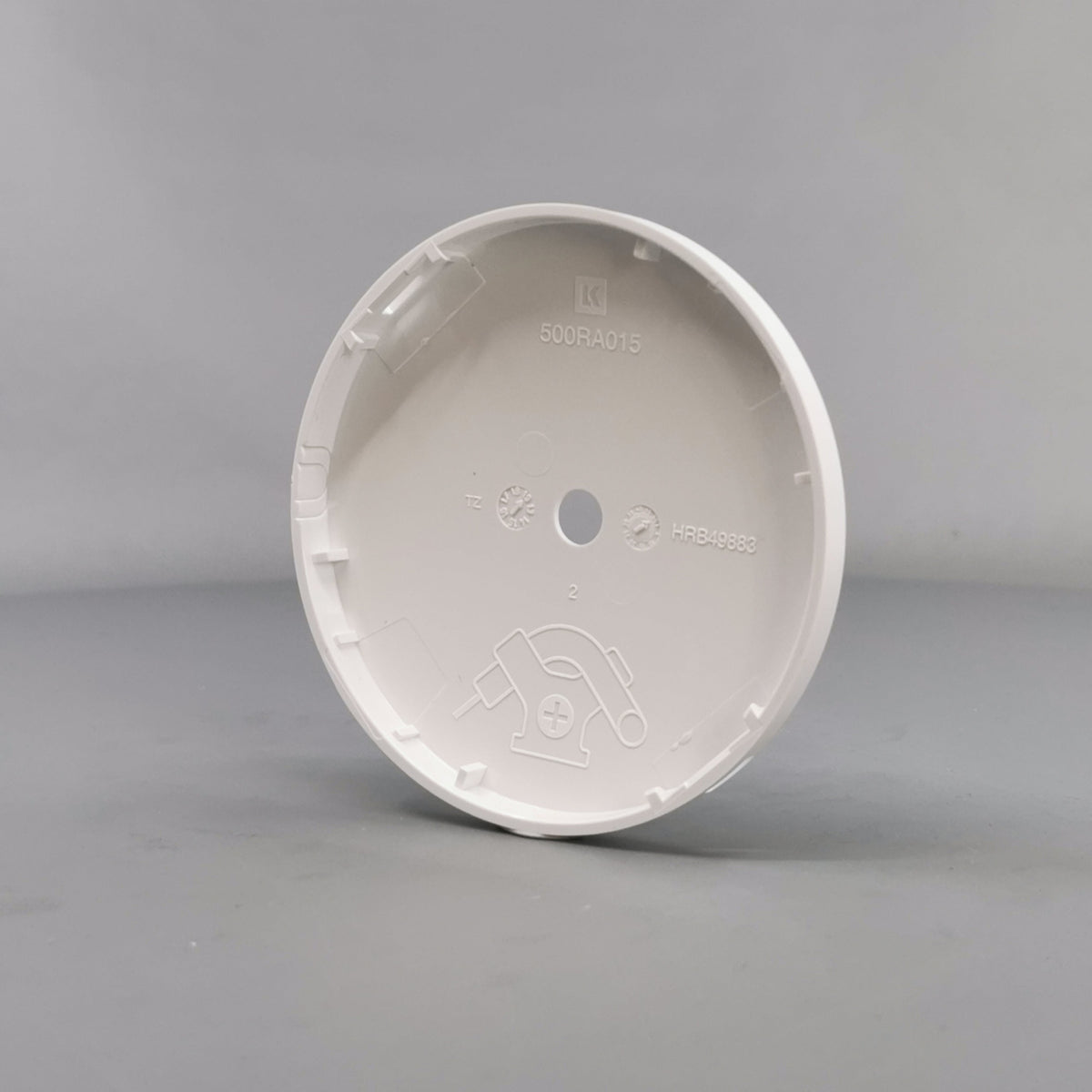 Afdækning til Ø83 lampeudtag - Hvid (360° frame 15)