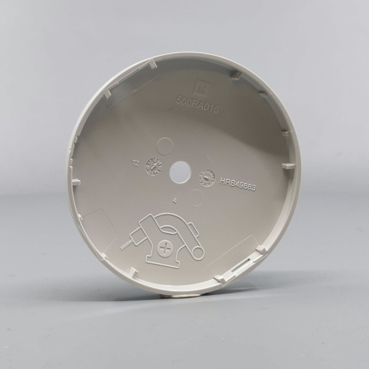 Afdækning for Ø80 og Ø83mm. Lampeudtag Lysegrå (360° frame 12)