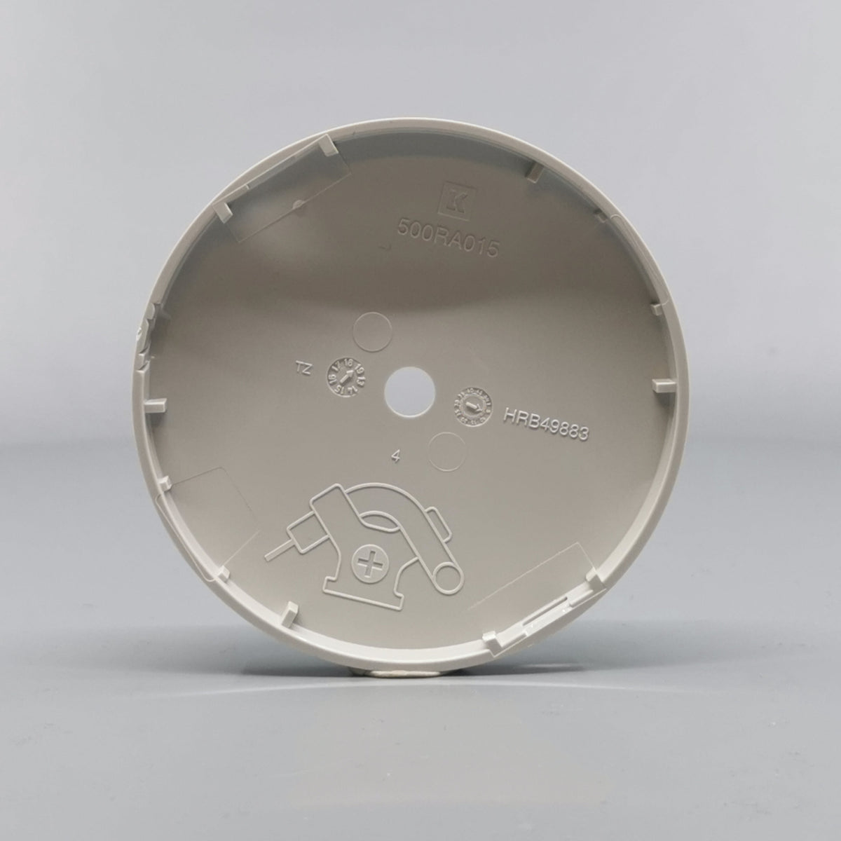 Afdækning for Ø80 og Ø83mm. Lampeudtag Lysegrå (360° frame 13)