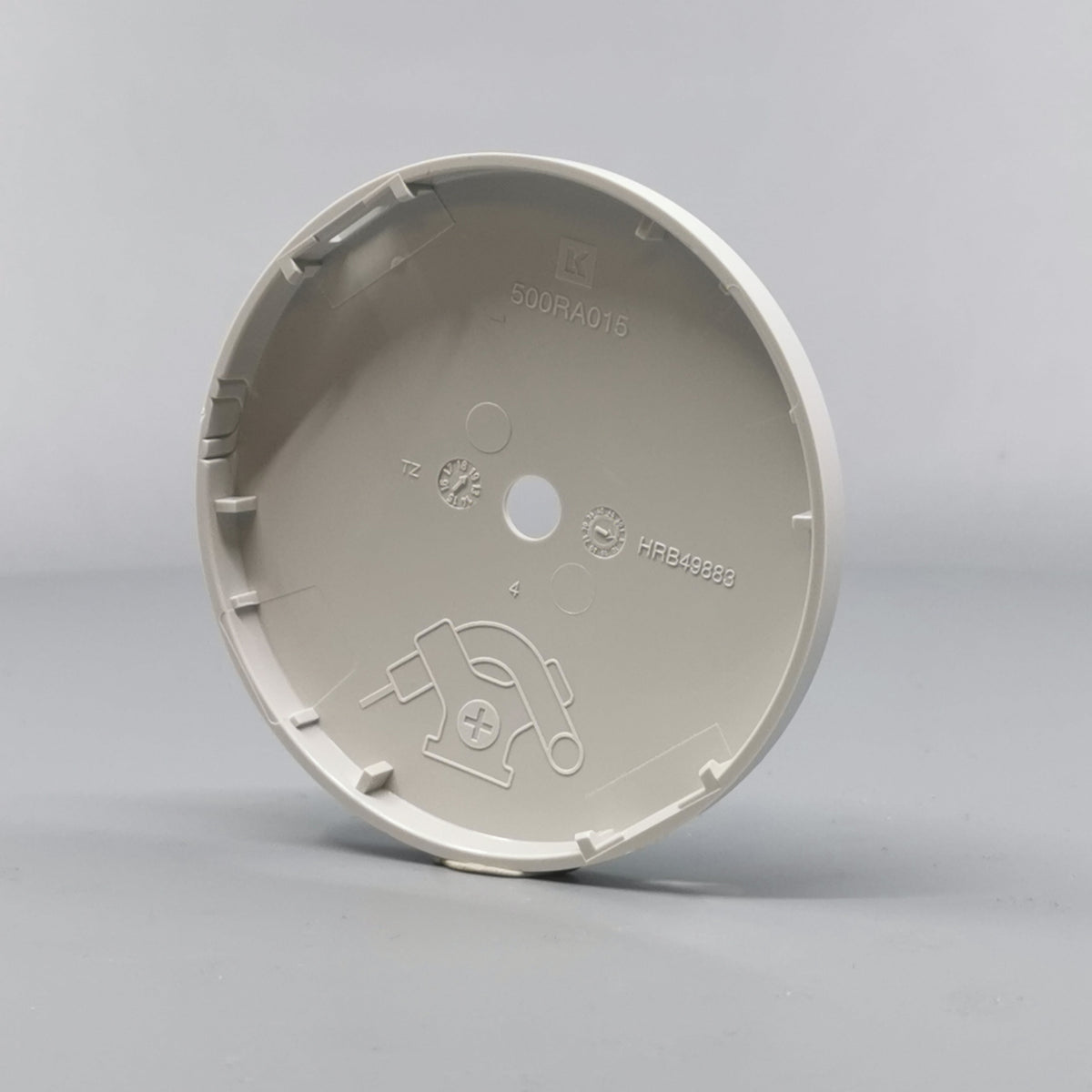 Afdækning for Ø80 og Ø83mm. Lampeudtag Lysegrå (360° frame 15)