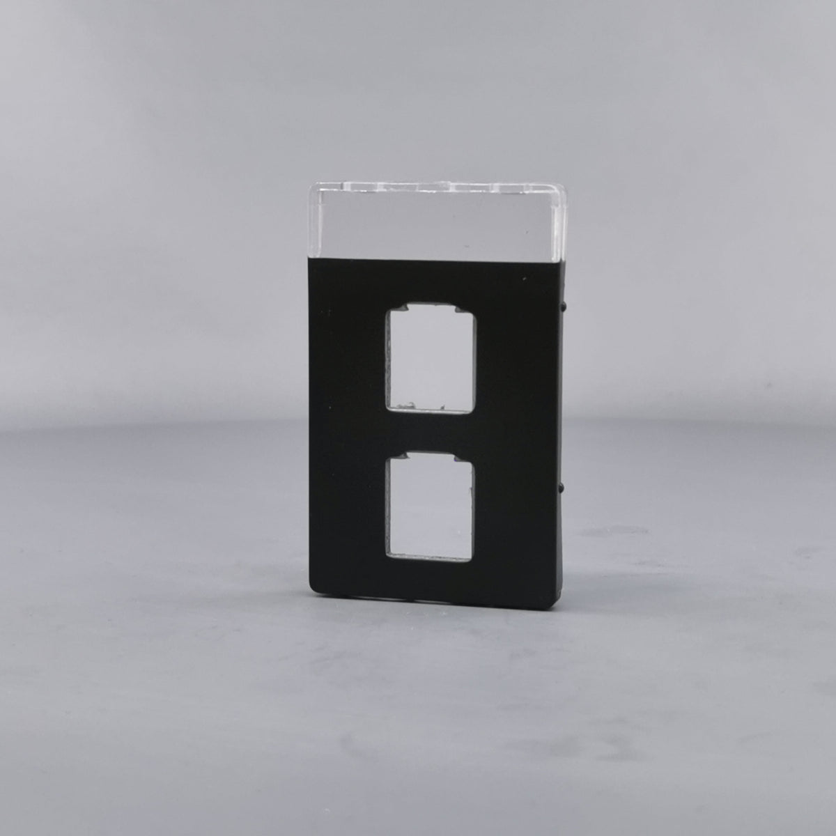 Afdækning for Fuga 1/2xRJ45 1½ modul kokgrå (360° frame 2)