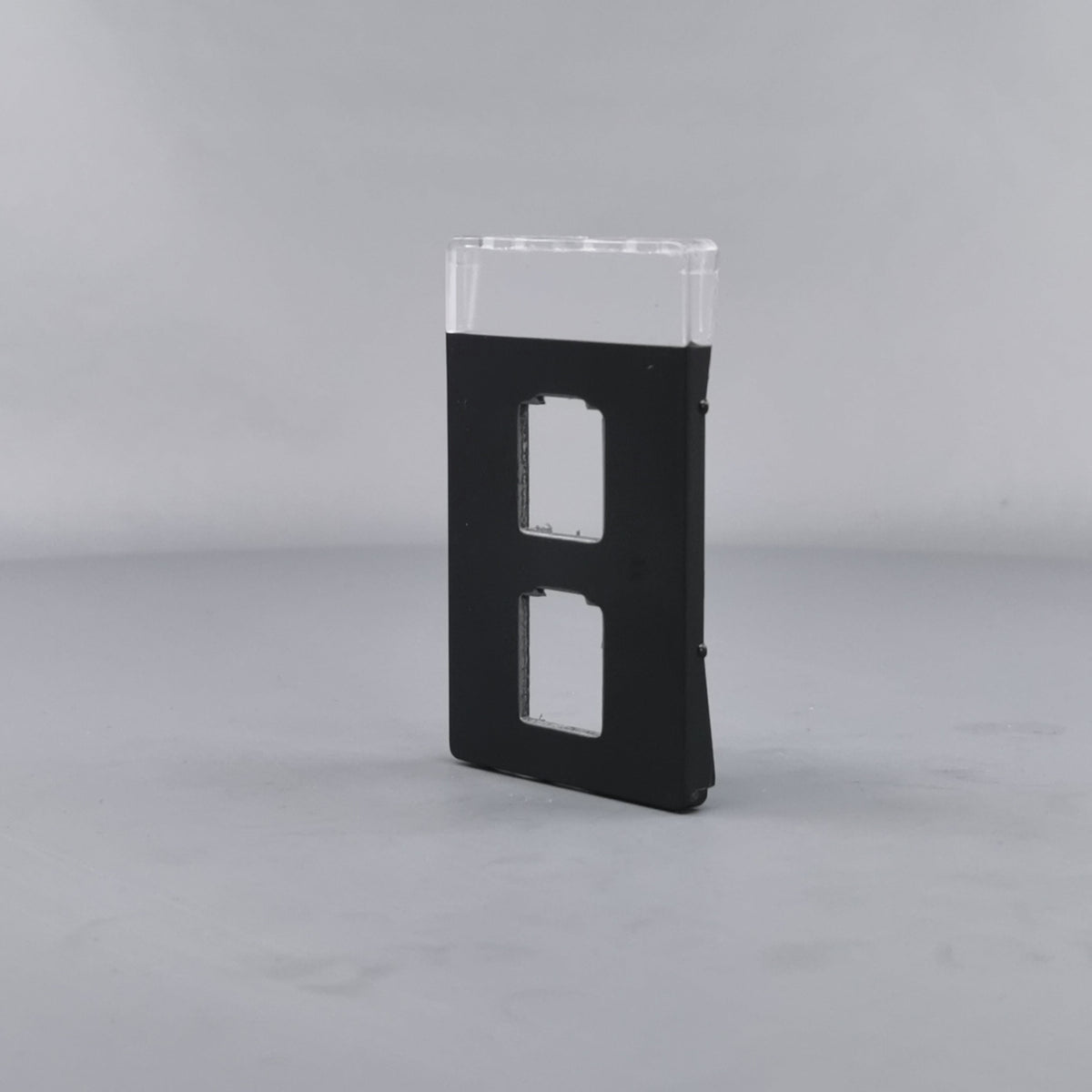 Afdækning for Fuga 1/2xRJ45 1½ modul kokgrå (360° frame 4)