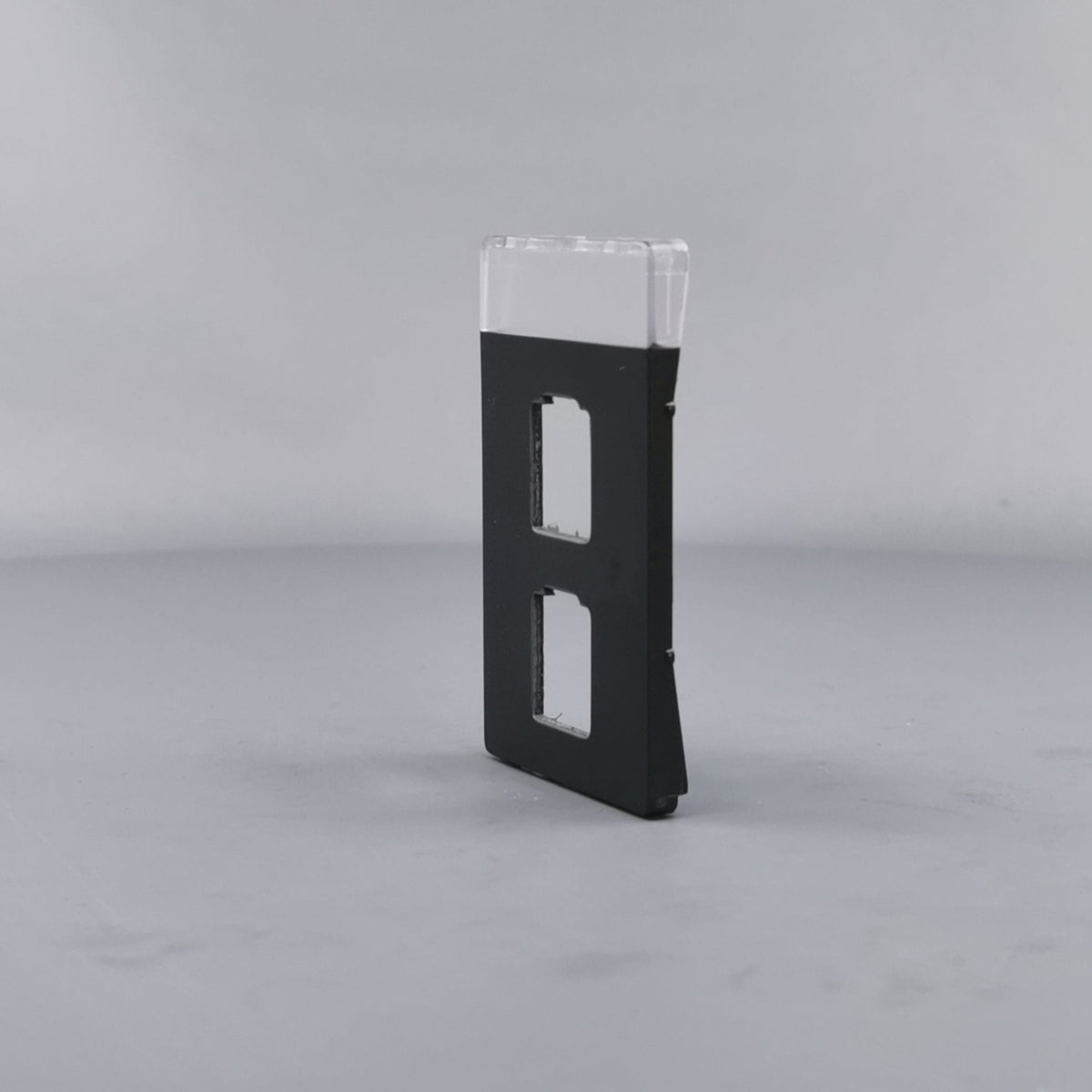 Afdækning for Fuga 1/2xRJ45 1½ modul kokgrå (360° frame 5)