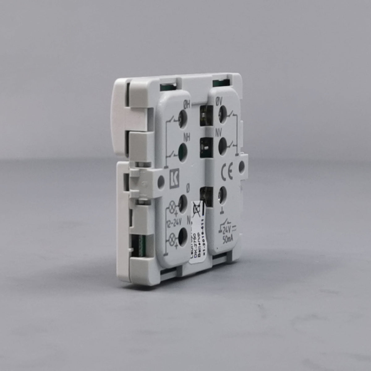 Fuga Svagstrømstryk 2 slutte og 1 lysdiode hvid (360° frame 9)