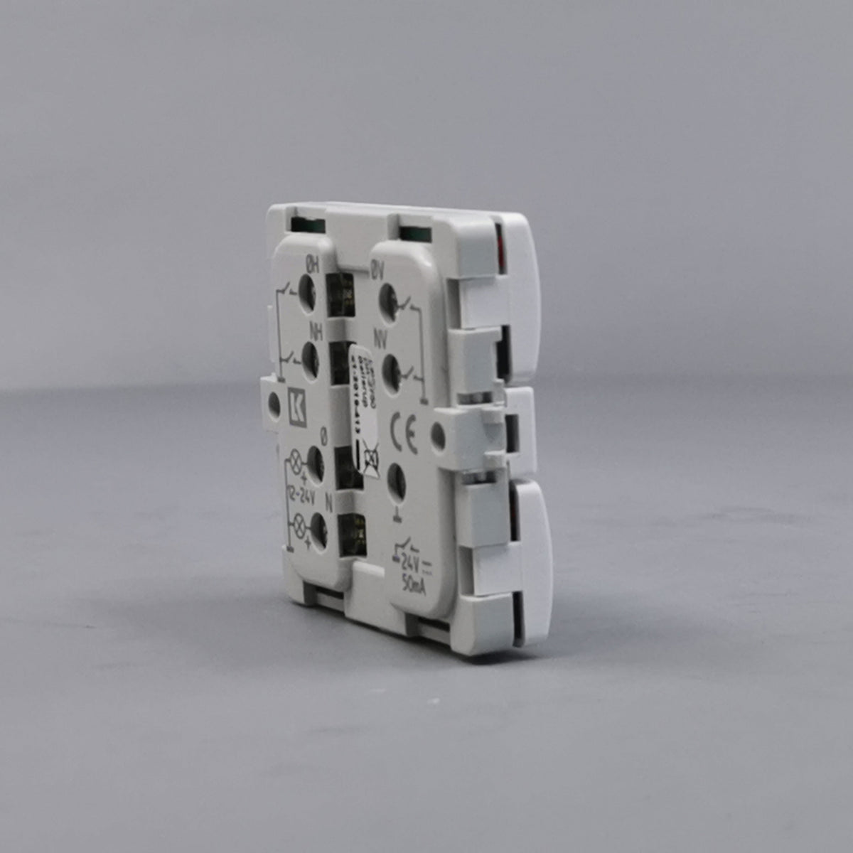 Fuga Svagstrømstryk 4 slutte og 2 lysdiode hvid (360° frame 17)