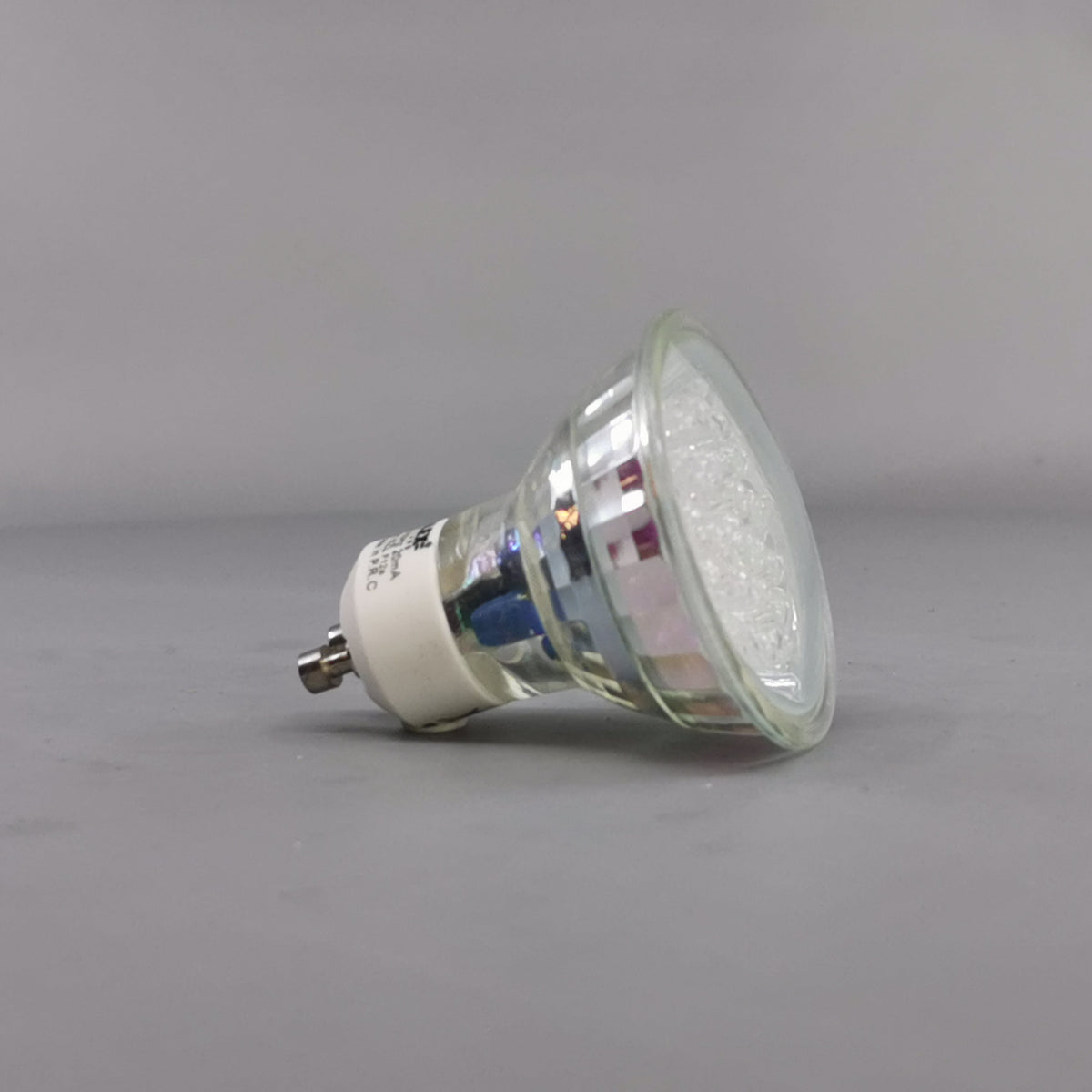 Rød GU10 LED 1,3W (360° frame 23)