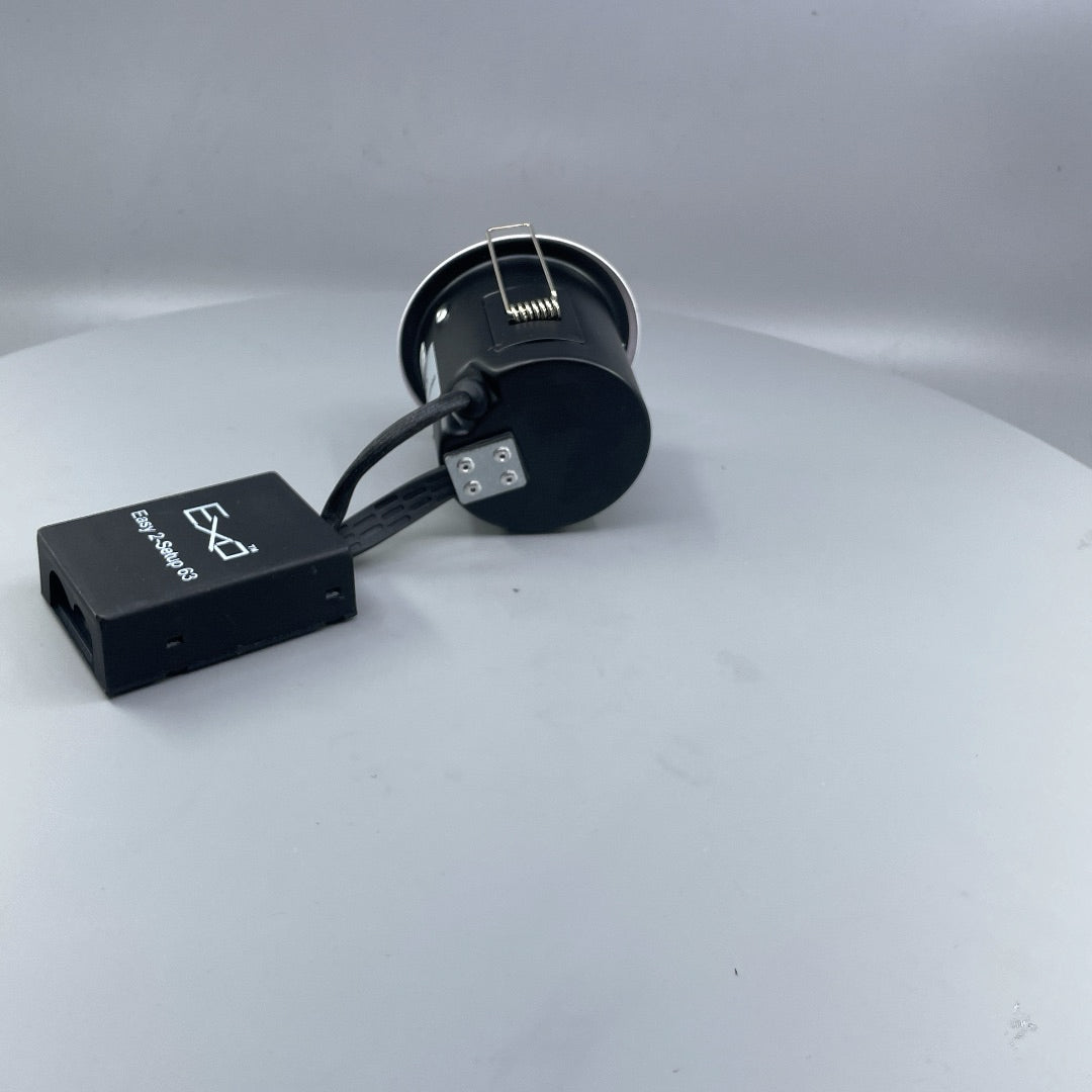Daxtor Easy 2-Setup 63 GU10 indbygningsspot, hvid, kipbar, Ø88 mm (360° frame 12)