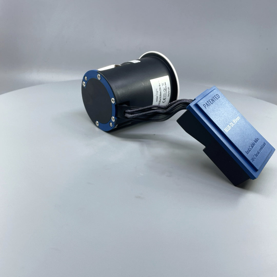 DAXTOR EXO BLUE 95 indbygningsspot inkl. GU10 LED, hvid, 6W, 3000K, dæmpbar (360° frame 16)