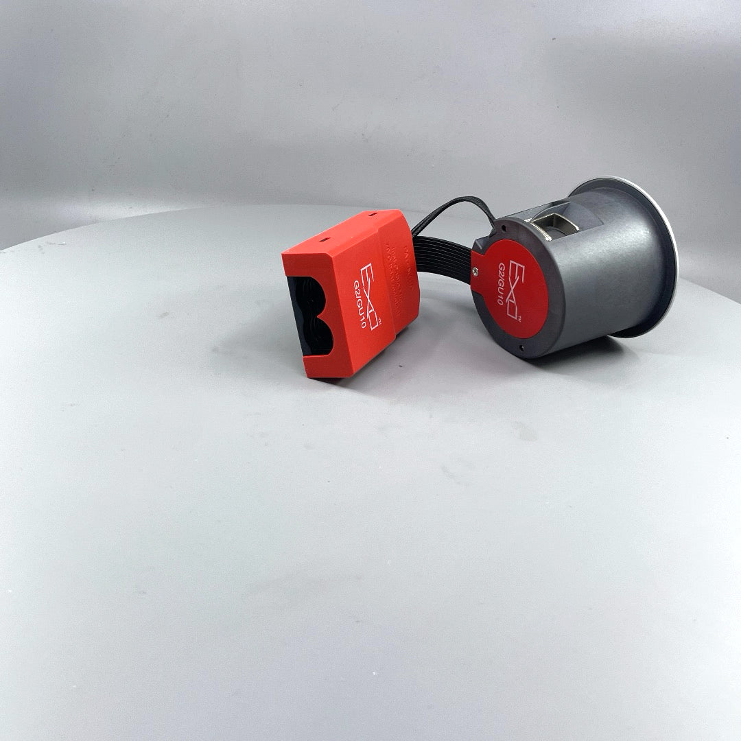 EXO 66 Udendørs indbygningsspot rund børstet aluminum (360° frame 17)