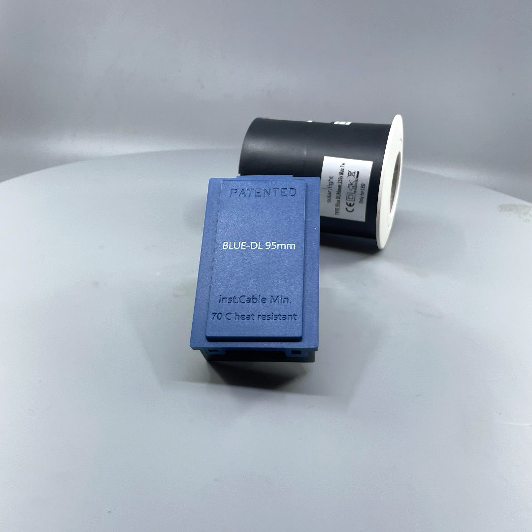 DAXTOR EXO BLUE 95 indbygningsspot inkl. GU10 LED, hvid, 6W, 3000K, dæmpbar (360° frame 20)