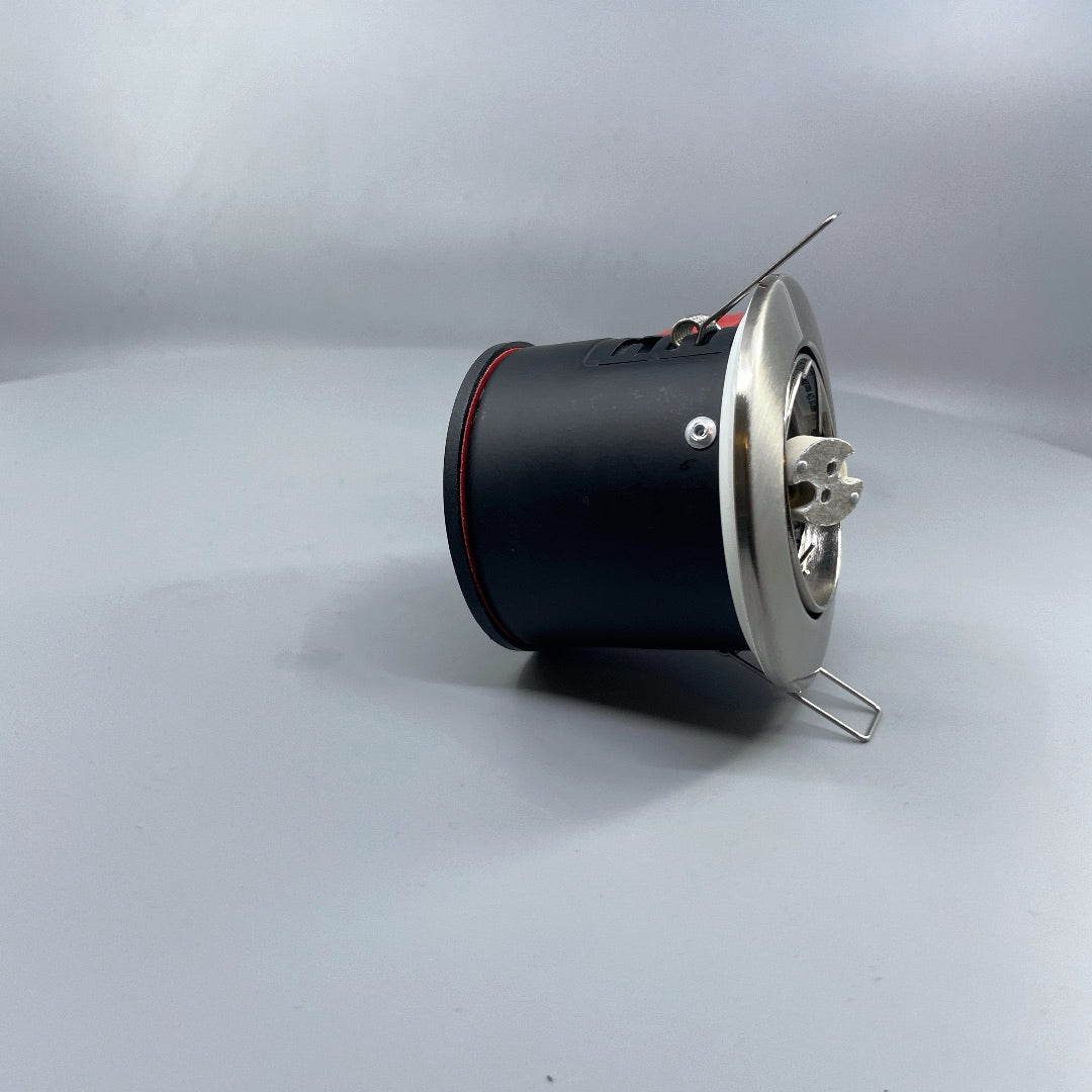 Daxtor Easy 2-Setup MR16 indbygningsspot Ø87 mm – børstet stål (360° frame 21)