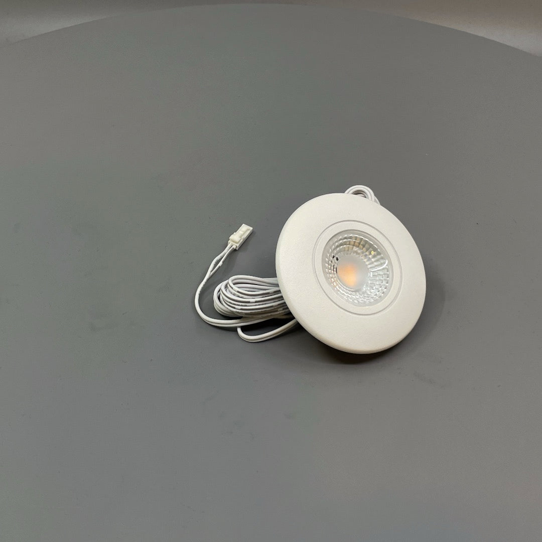 Daxtor Furniture DL 16 LED møbelspot 3W 2700K – mat hvid (360° frame 22)