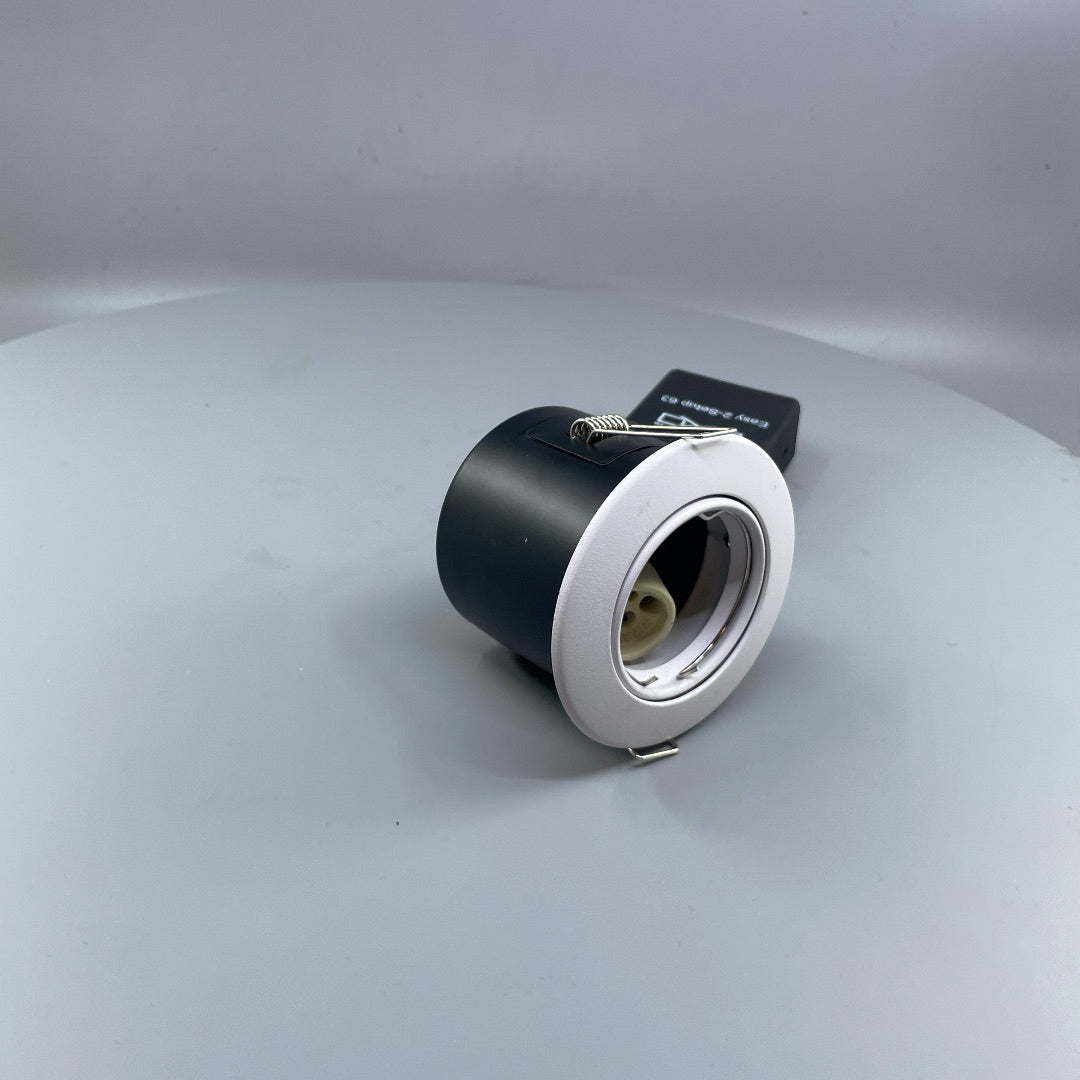 Daxtor Easy 2-Setup 63 GU10 indbygningsspot, hvid, kipbar, Ø88 mm (360° frame 22)