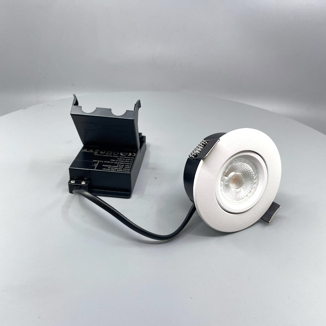 Daxtor EXO 30 Low Profile LED downlight 6W 3000K – mat hvid (360° frame 23)