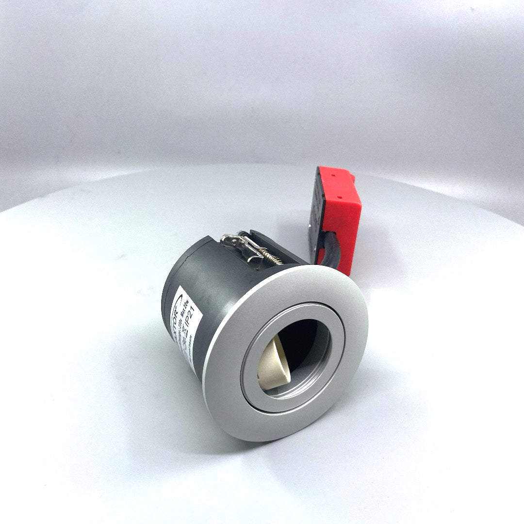 Daxtor Easy 2-Change GU10 downlight Ø87 mm – aluminium (360° frame 18)