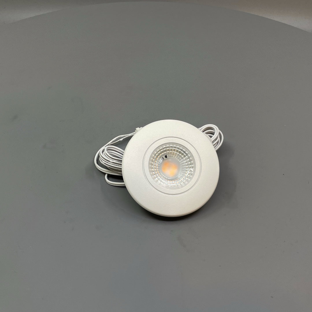 Daxtor Furniture DL 16 LED møbelspot 3W 2700K – mat hvid (360° frame 24)