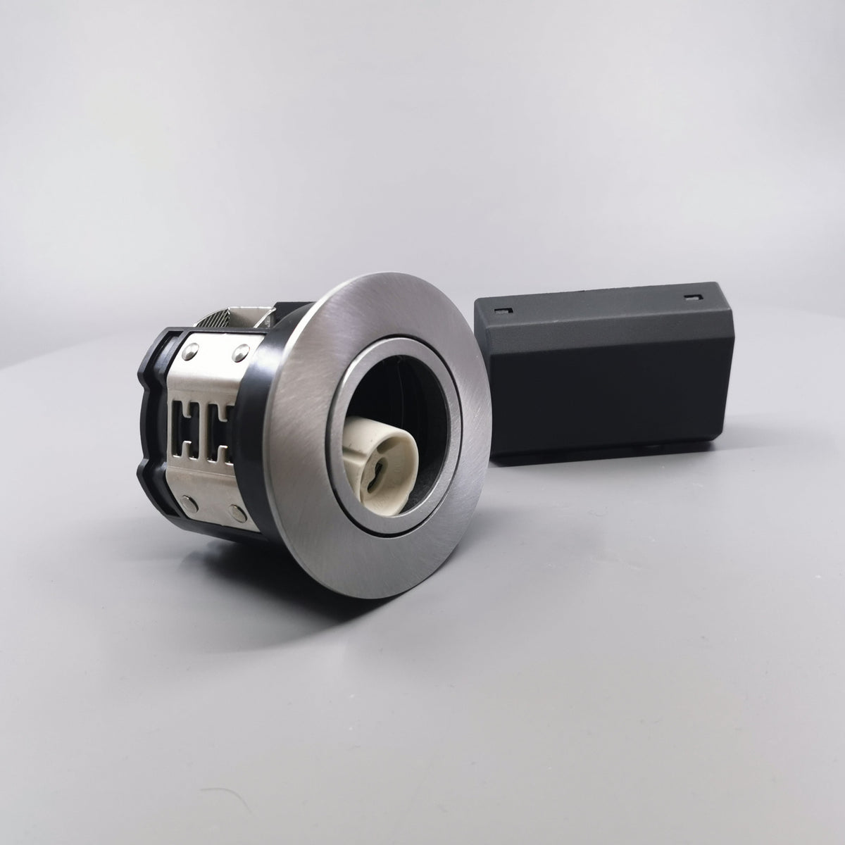 HiluX D10 indbygningsspot GU10 - børstet (360° frame 23)