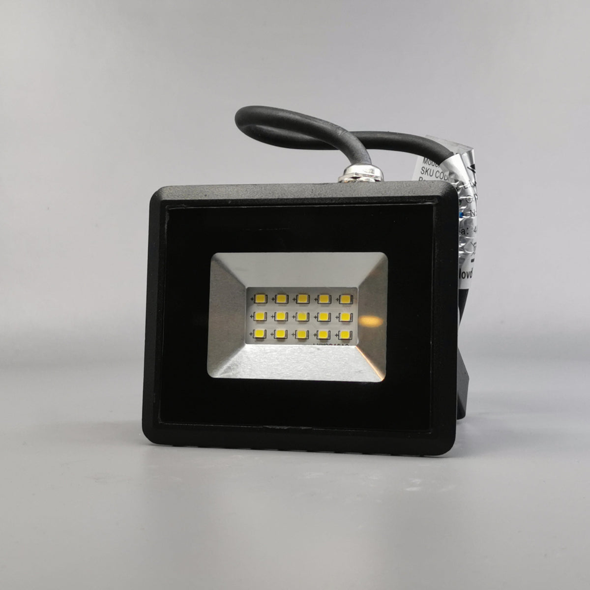 10W LED projektør 4000K 850Lm sort (360° frame 2)