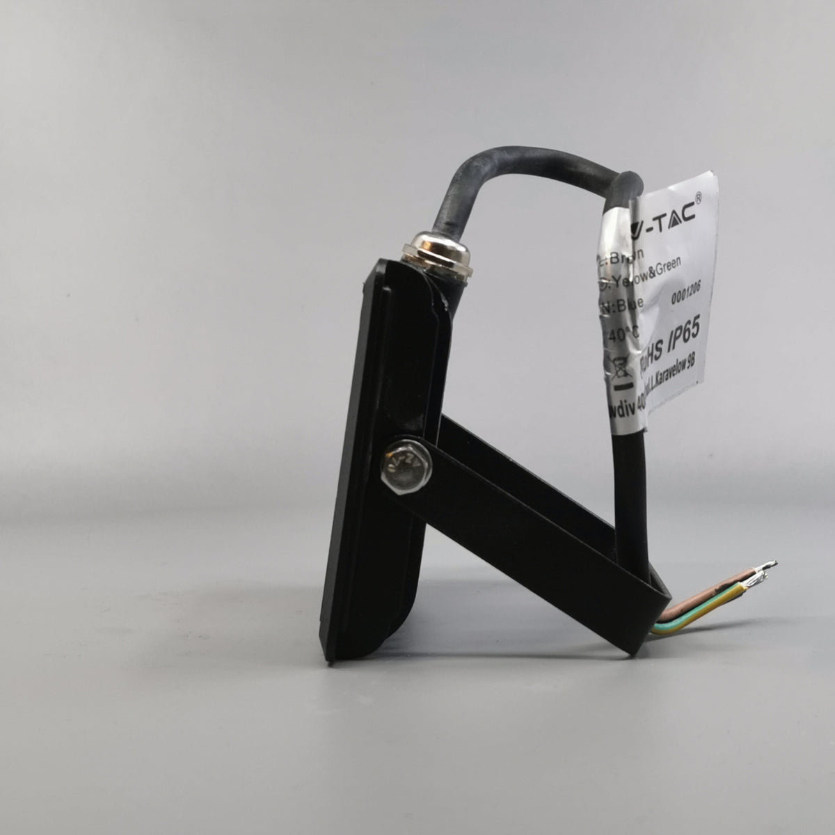 10W LED projektør 4000K 850Lm sort (360° frame 7)