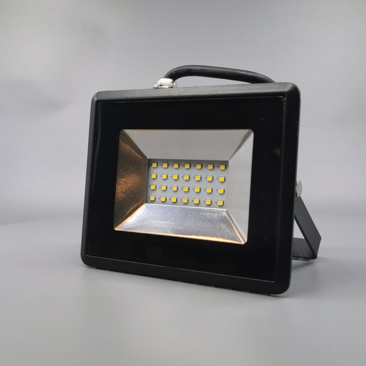 20W LED projektør 4000K 1700Lm sort (360° frame 3)