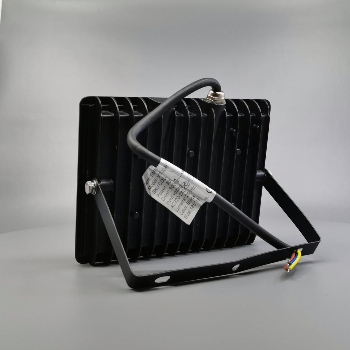 30W LED projektør 3000K 2550Lm sort (360° frame 11)