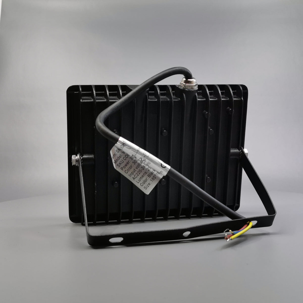 30W LED projektør 3000K 2550Lm sort (360° frame 12)
