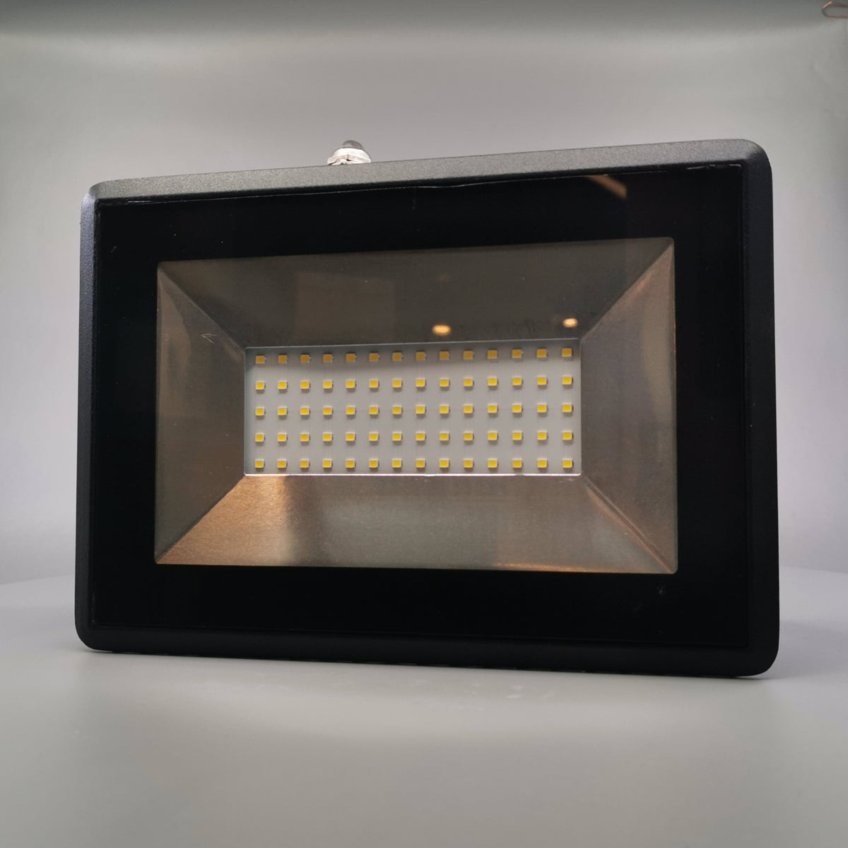50W LED projektør 4000K 4250Lm sort (360° frame 2)