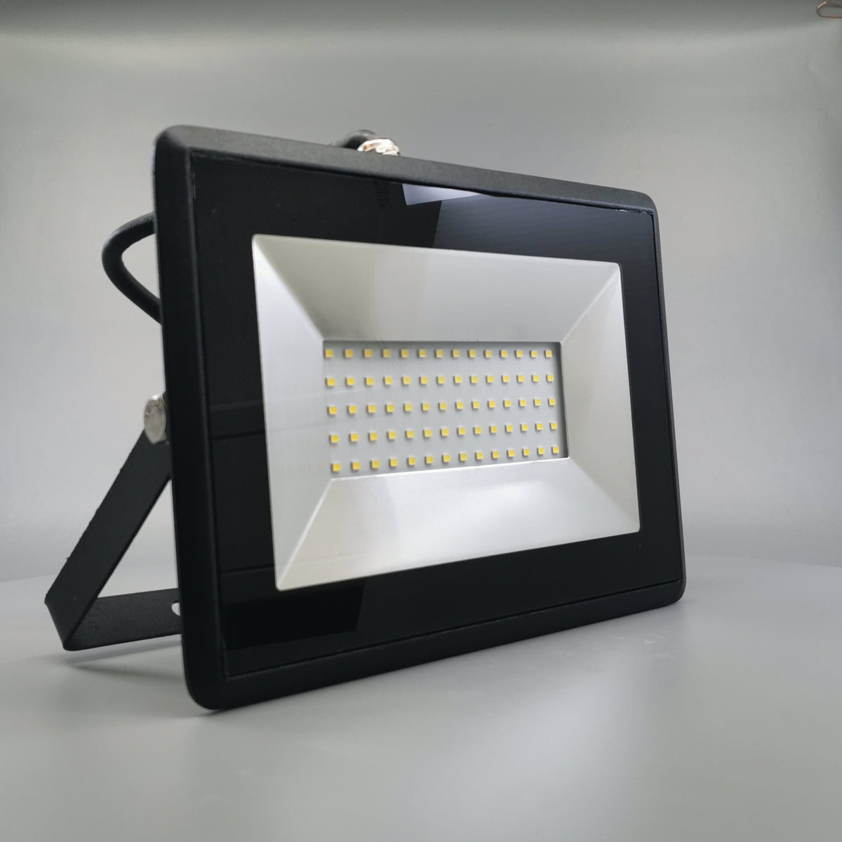 50W LED projektør 4000K 4250Lm sort (360° frame 22)