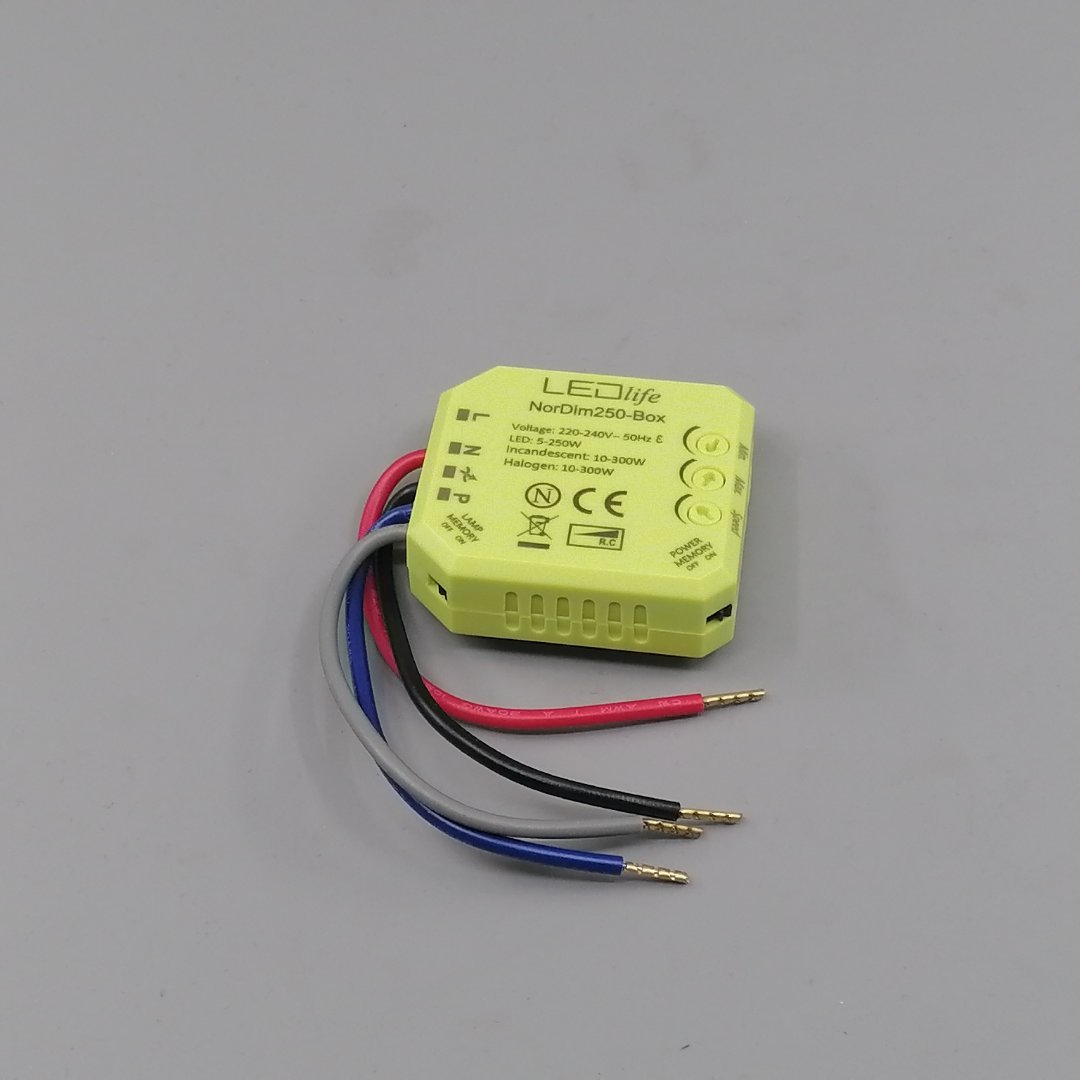 LED-dåse-Lysdæmper 5-250W - Justerbar dæmpning