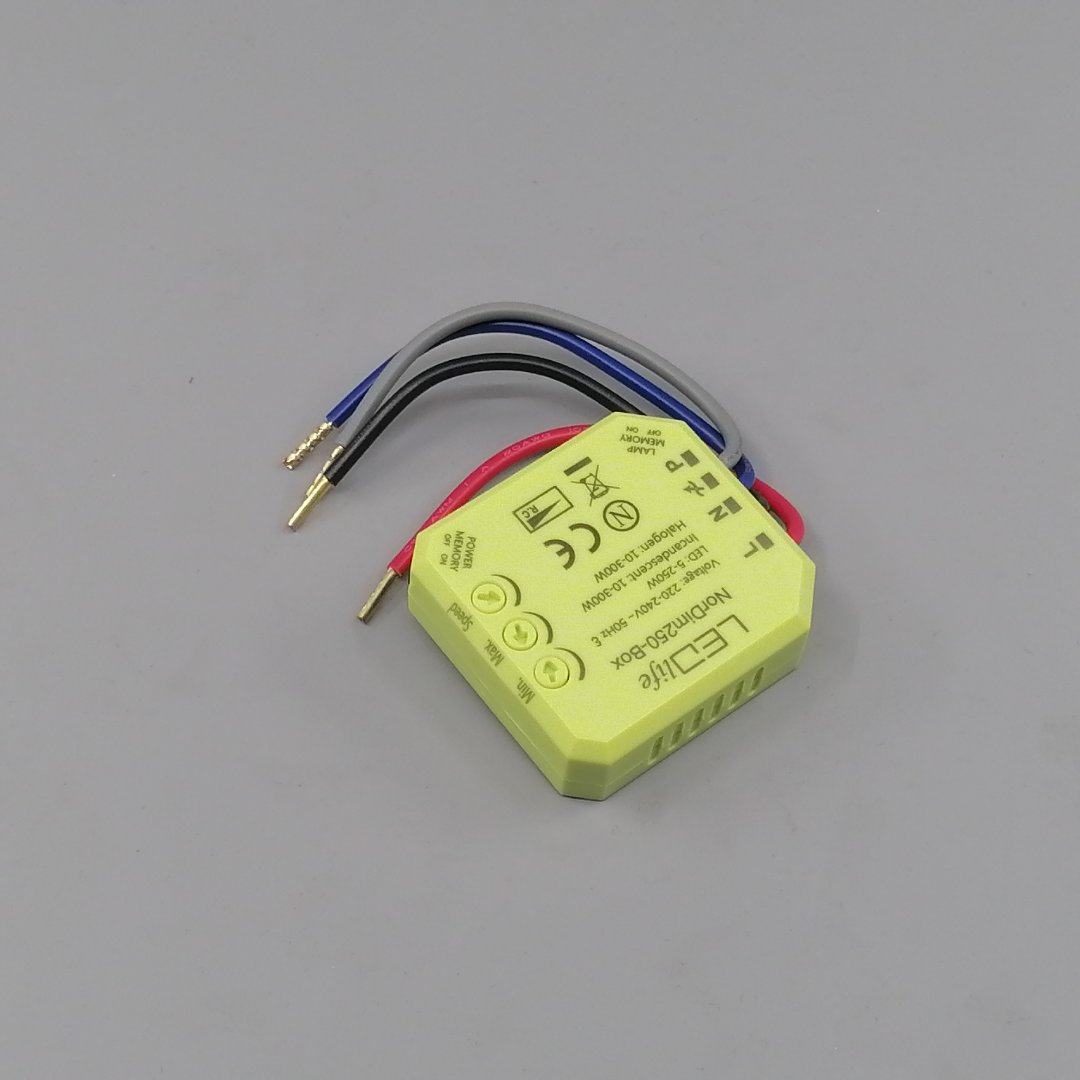 LED-dåse-Lysdæmper 5-250W - Justerbar dæmpning (360° frame 10)