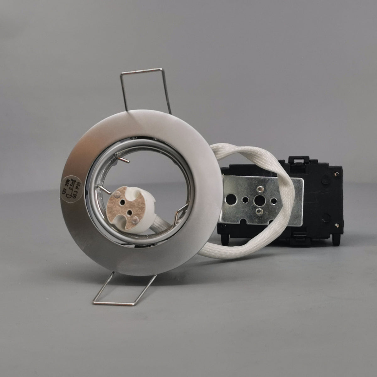 Downlight 12v GU4 max 20W Mat krom (360° frame 2)