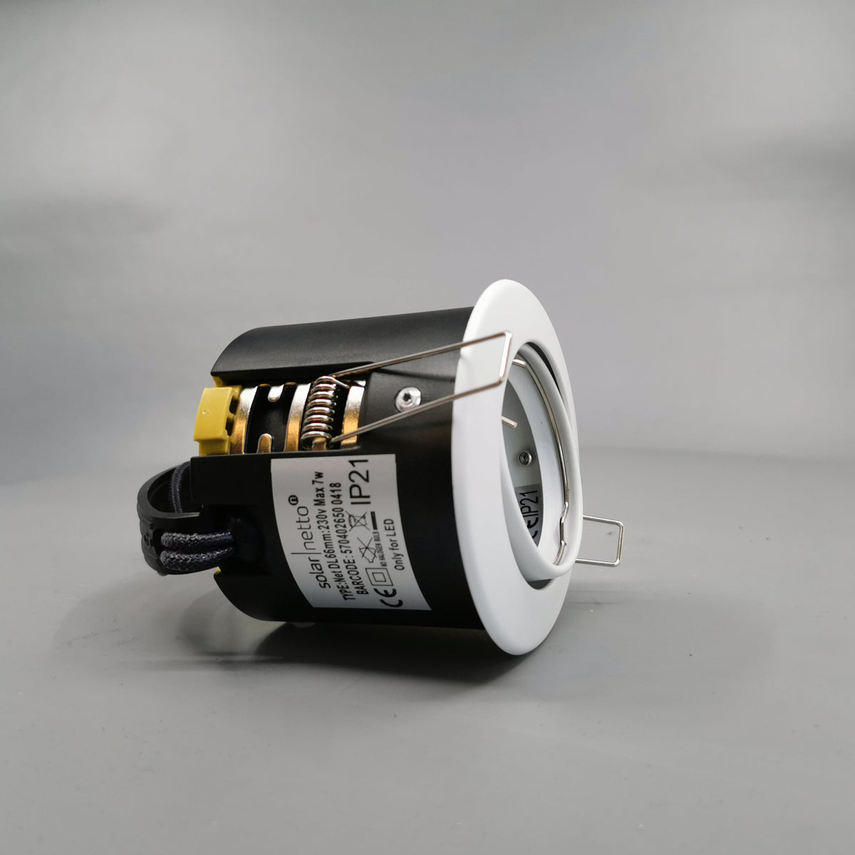 Indbygningsspot 230V GU10 Max 7W LED - mat hvid (360° frame 21)
