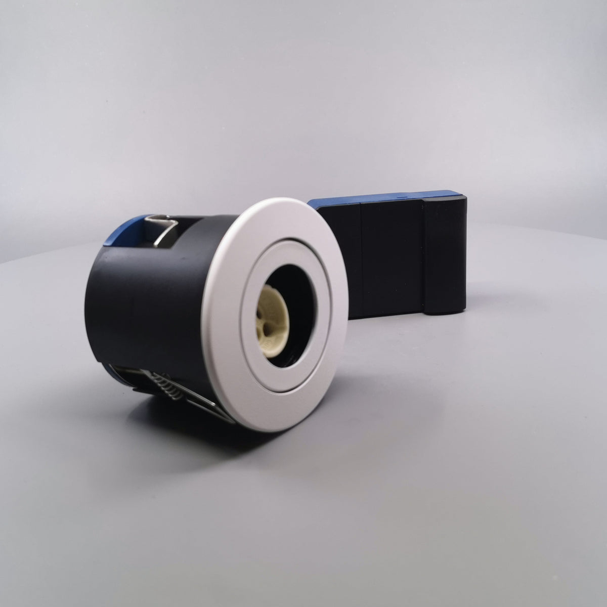 Blue-DL udendørsspot version 1 m. GU10 fatning - Mat hvid (360° frame 22)