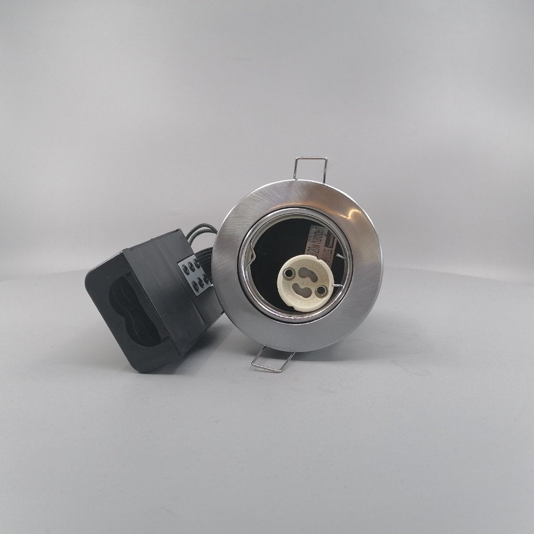 Indbygningsspot 230V GU10 Max 7W LED Børstet