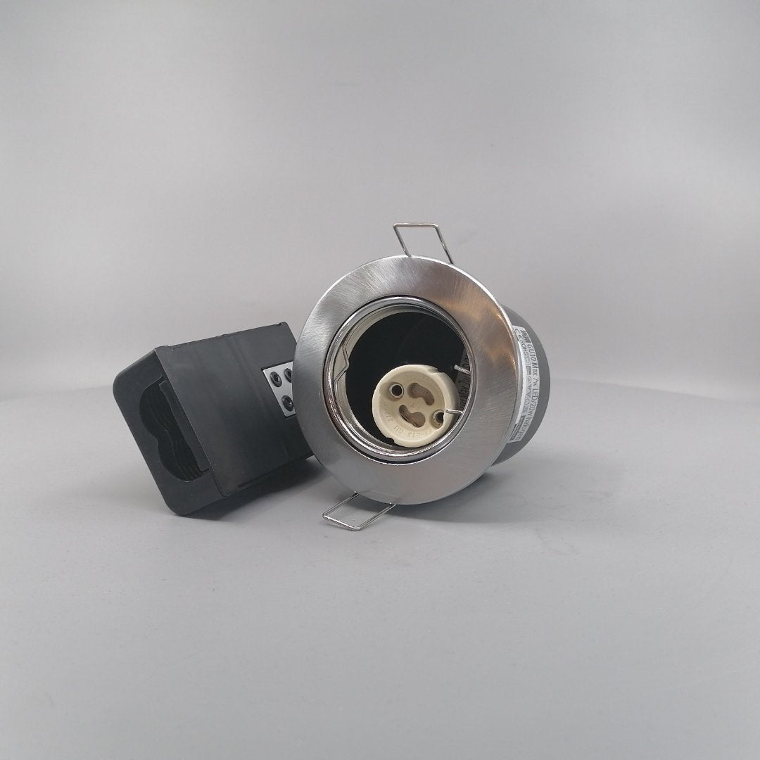 Indbygningsspot 230V GU10 Max 7W LED Børstet (360° frame 2)